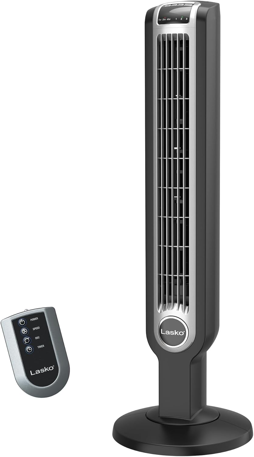 Oscillating Tower Fan with Remote Control and Timer 36"