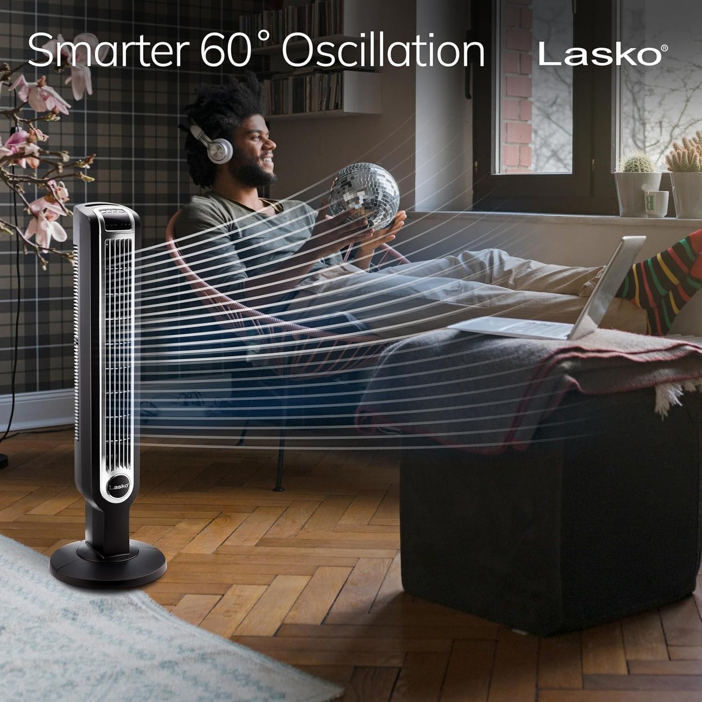 Oscillating Tower Fan with Remote Control and Timer 36"